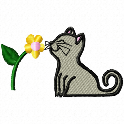 Cats Embroidery Design 9